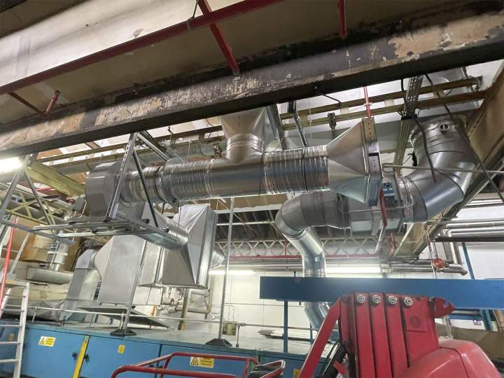 Installation de systèmes de ventilation industrielle performants