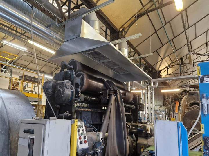 ventilation fumée cylindre malaxeur